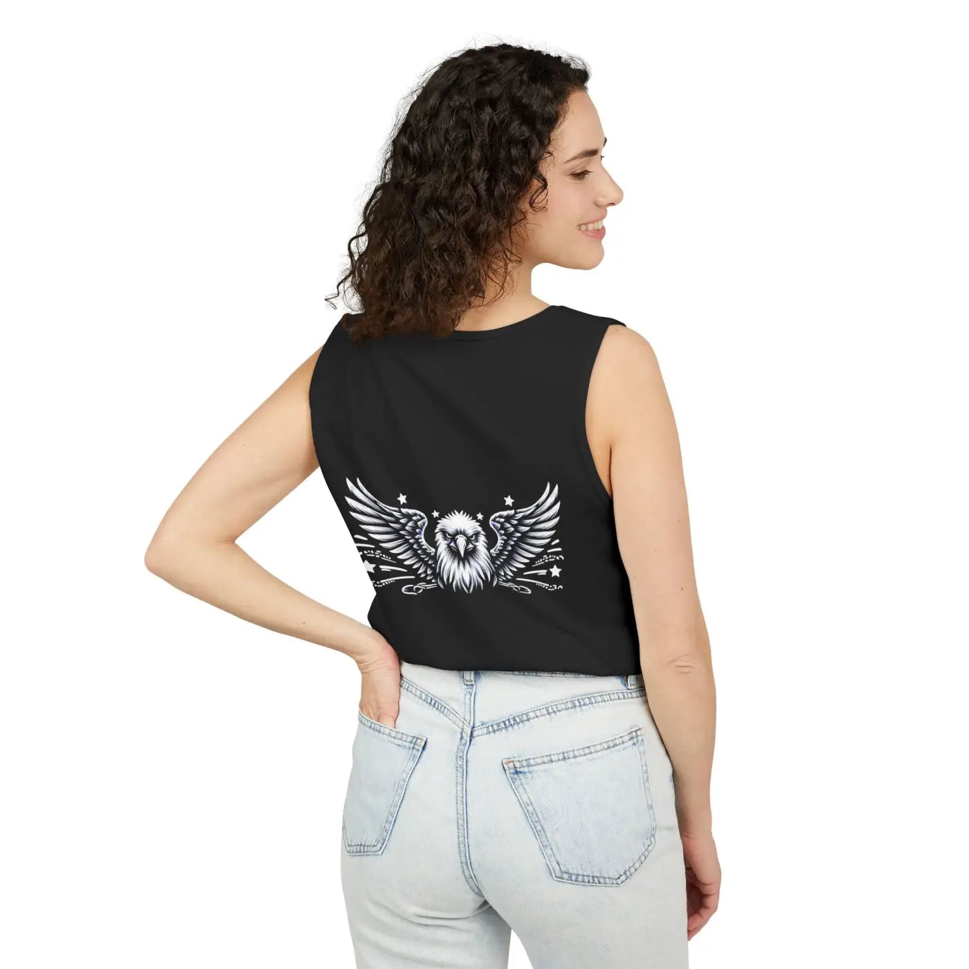 Patriotic Eagle Tank - True American Pride Spirit - DipaliZ