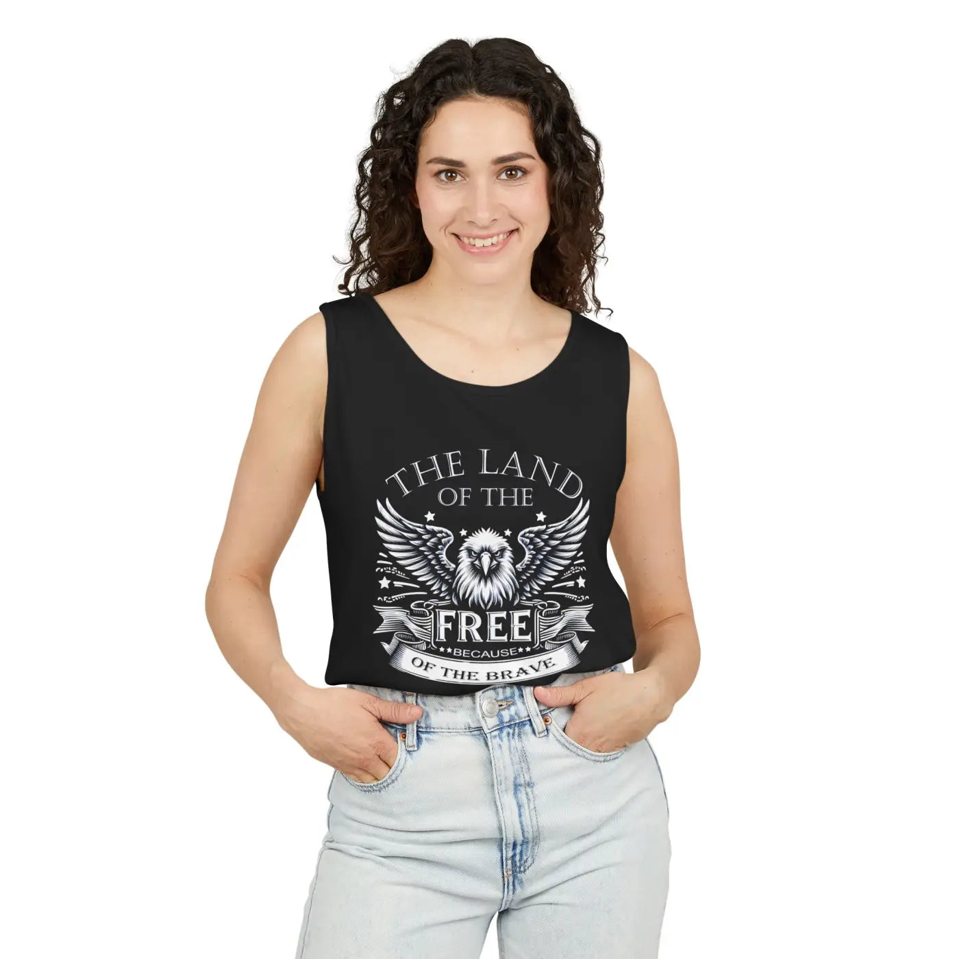 Patriotic Eagle Tank - True American Pride Spirit - DipaliZ