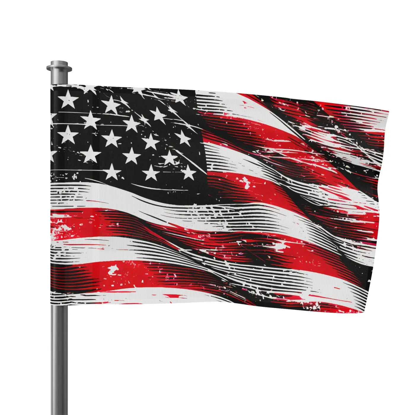Patriotic Flag Wall Art - Independence Day Home Decor - DipaliZ