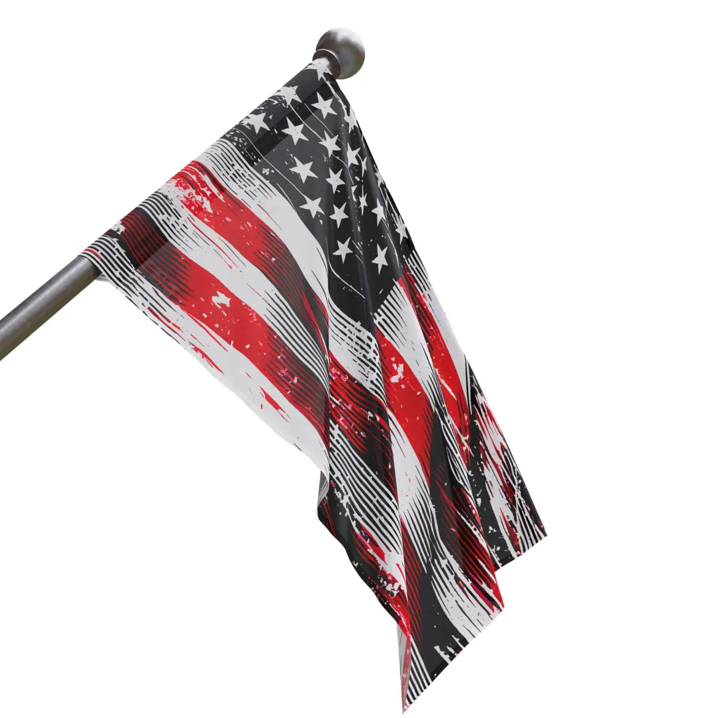 Patriotic Flag Wall Art - Independence Day Home Decor - DipaliZ