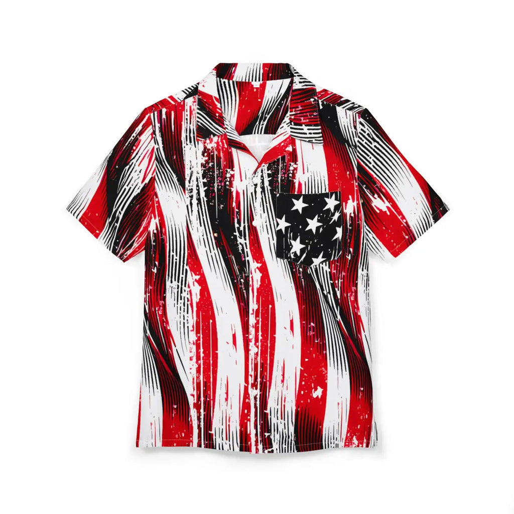 Patriotic Hawaiian Shirt Unisex - Summer BBQ Ready - DipaliZ