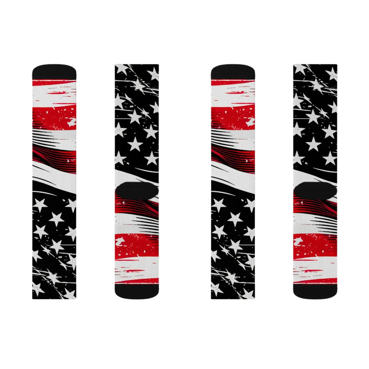 Patriotic Sublimation Socks - Soft Fleece Lining - DipaliZ