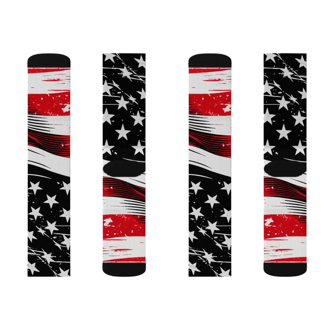 Patriotic Sublimation Socks - Soft Fleece Lining - DipaliZ