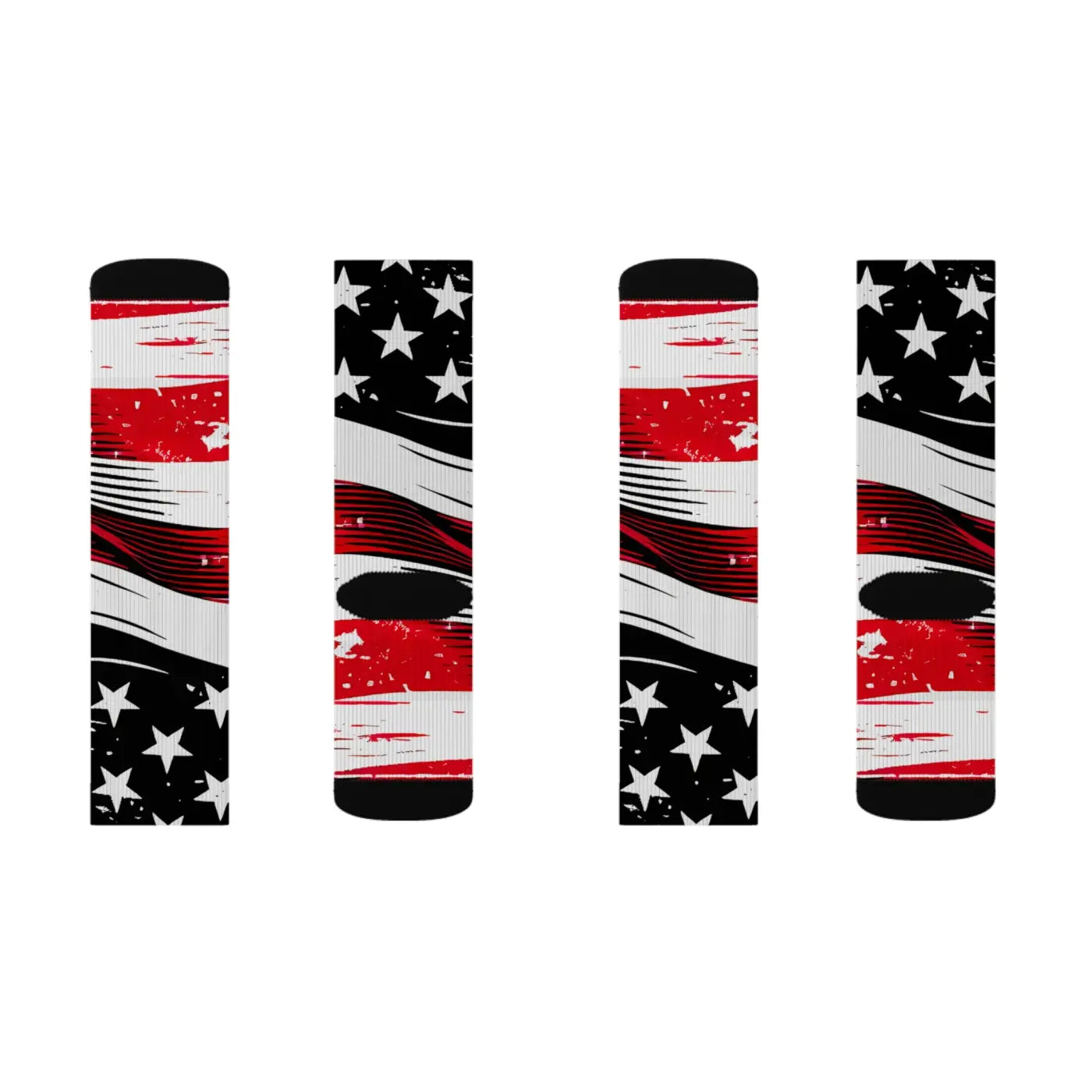 Patriotic Sublimation Socks - Soft Fleece Lining - DipaliZ