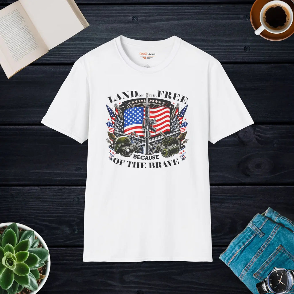 Independence Day Unisex Softstyle Tee - Patriotic Comfort - DipaliZ