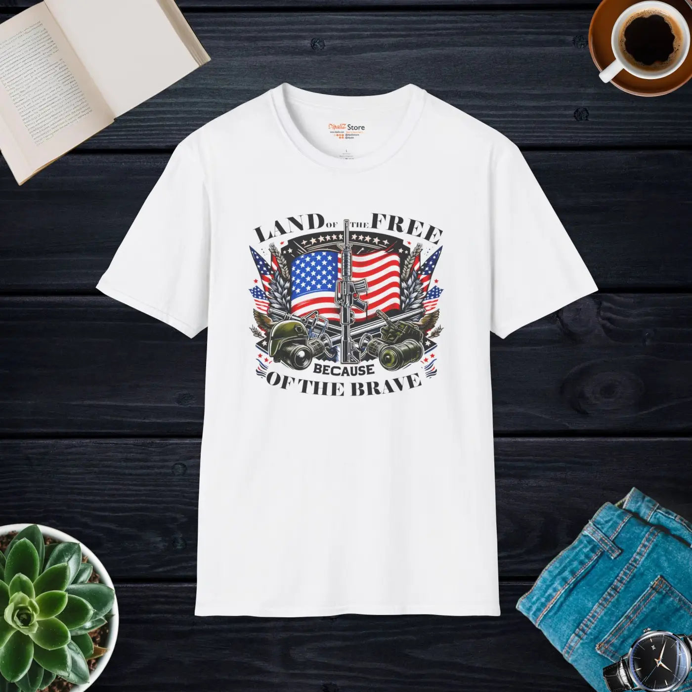 Independence Day Unisex Softstyle Tee - Patriotic Comfort - DipaliZ