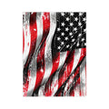 Patriotic Velveteen Blanket - Ultra Soft American Flag Design - DipaliZ
