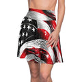 American Flag Skater Skirt - Patriotic Style Bold Summer - DipaliZ