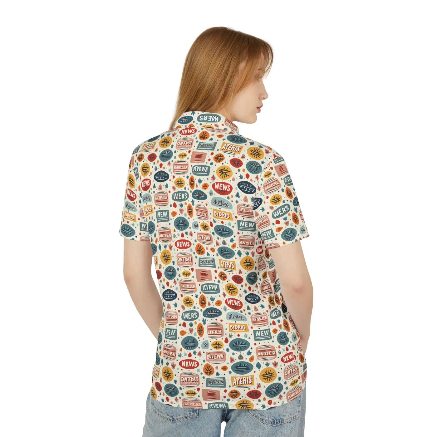 Text Unisex Polo - Blending Classic Vibes Modern Comfort - DipaliZ