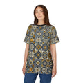 Vibrant Mosaic Patterned Unisex Tee - Casual Everyday Wear - DipaliZ
