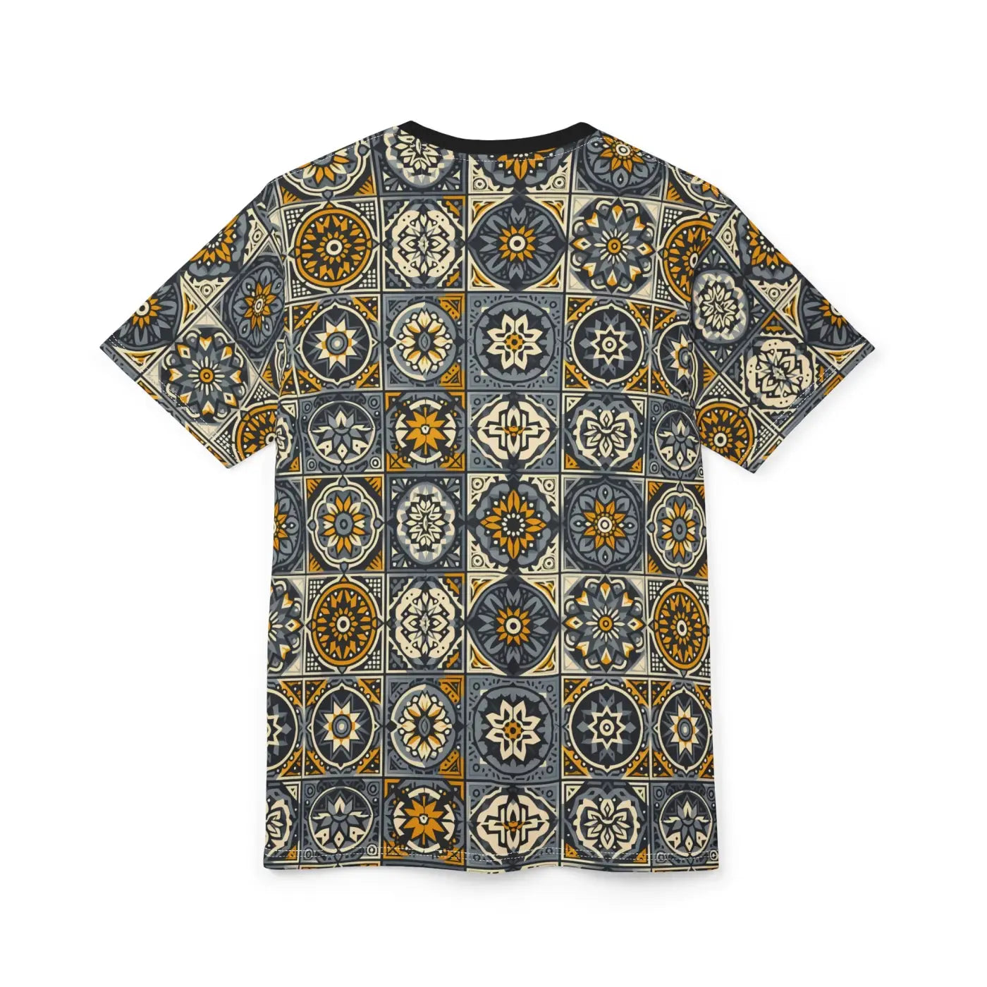 Vibrant Mosaic Patterned Unisex Tee - Casual Everyday Wear - DipaliZ