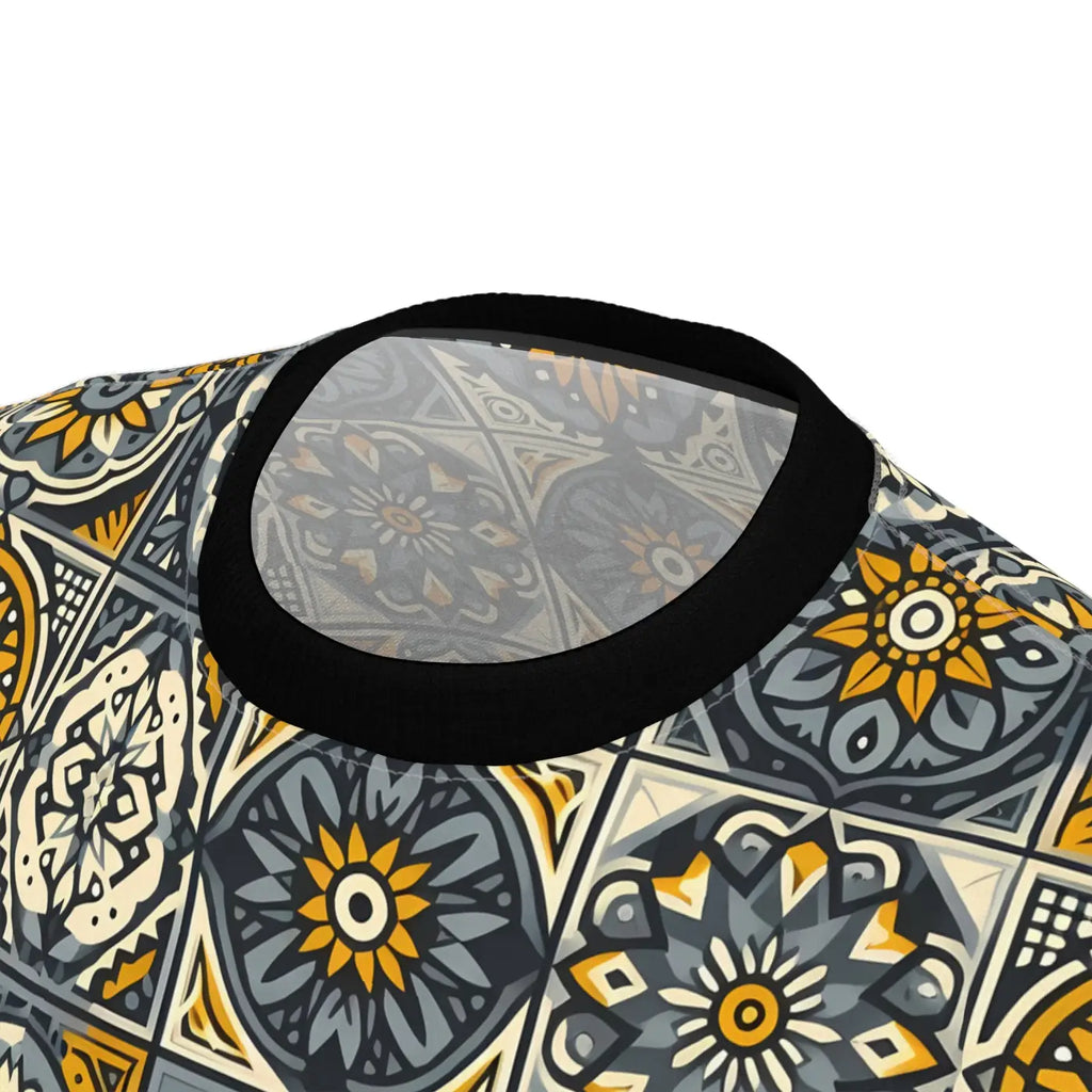 Vibrant Mosaic Patterned Unisex Tee - Casual Everyday Wear - DipaliZ