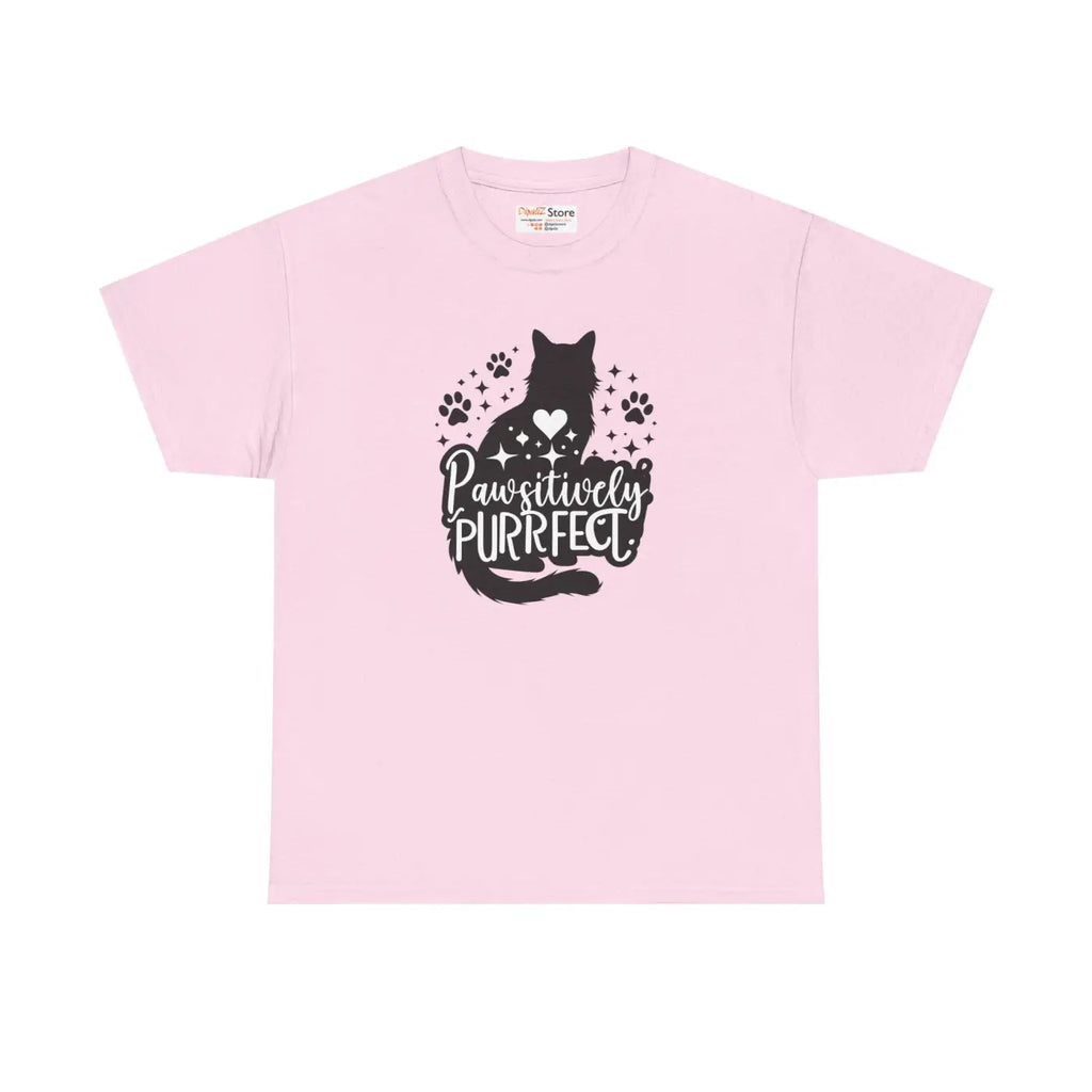 Purrfect Cat Lovers Heavy Cotton Tee - Unisex Comfort - DipaliZ