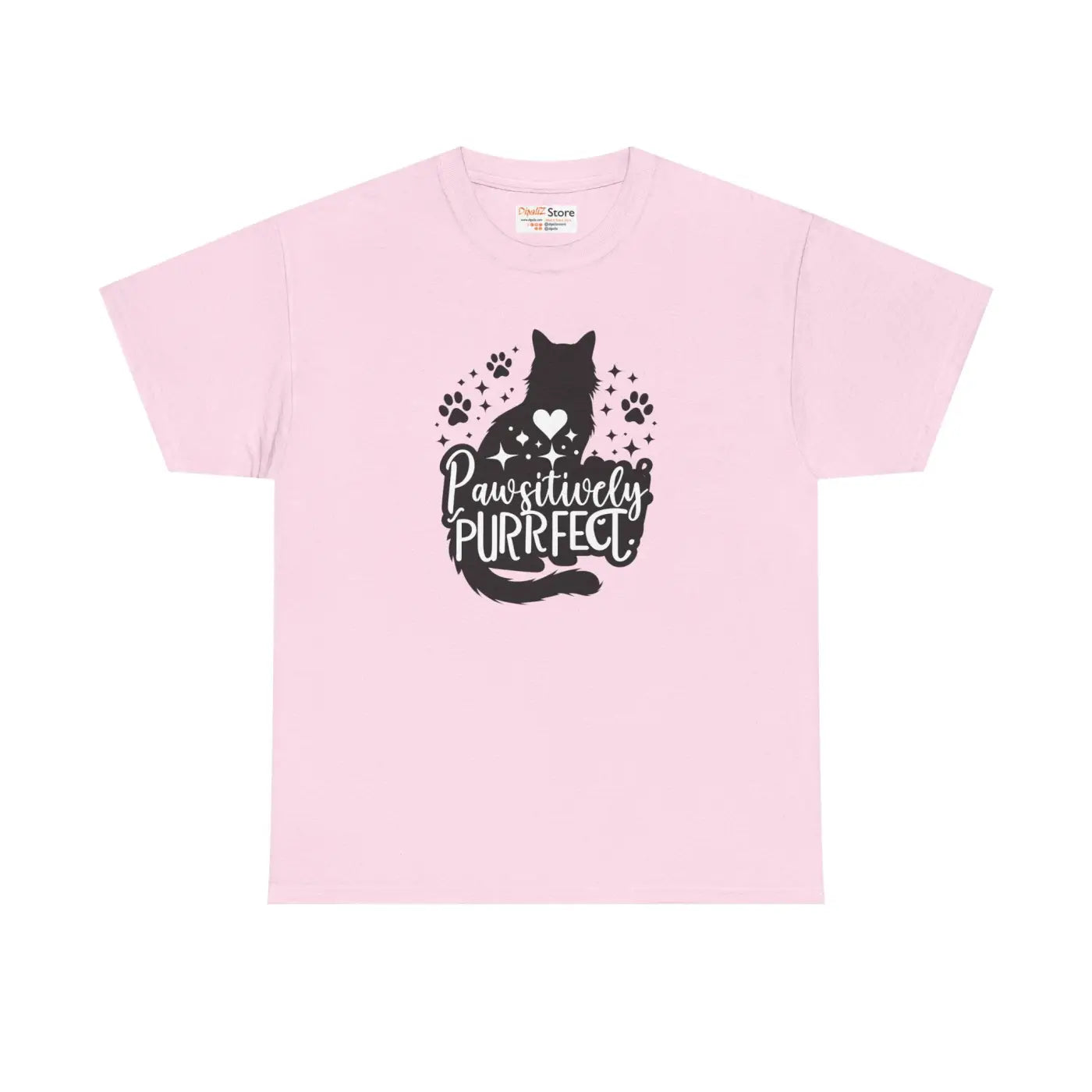 Purrfect Cat Lovers Heavy Cotton Tee - Unisex Comfort - DipaliZ