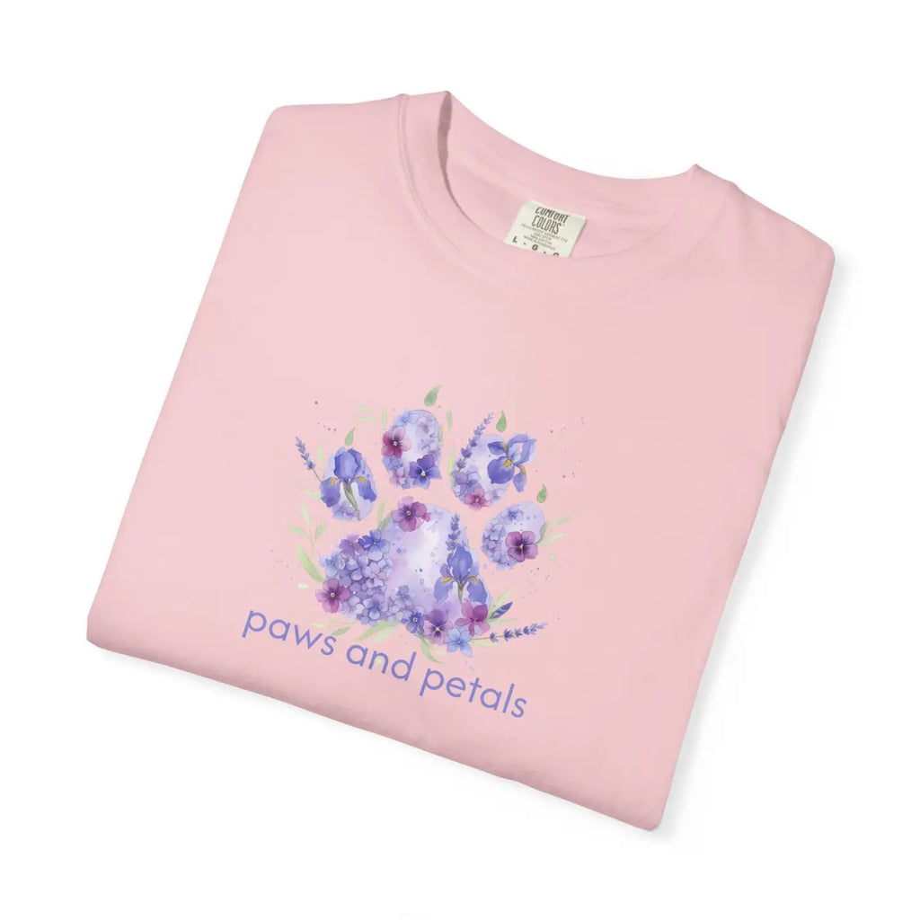Watercolor Paw Print Tee - Dreamy Pet Lover Design - DipaliZ