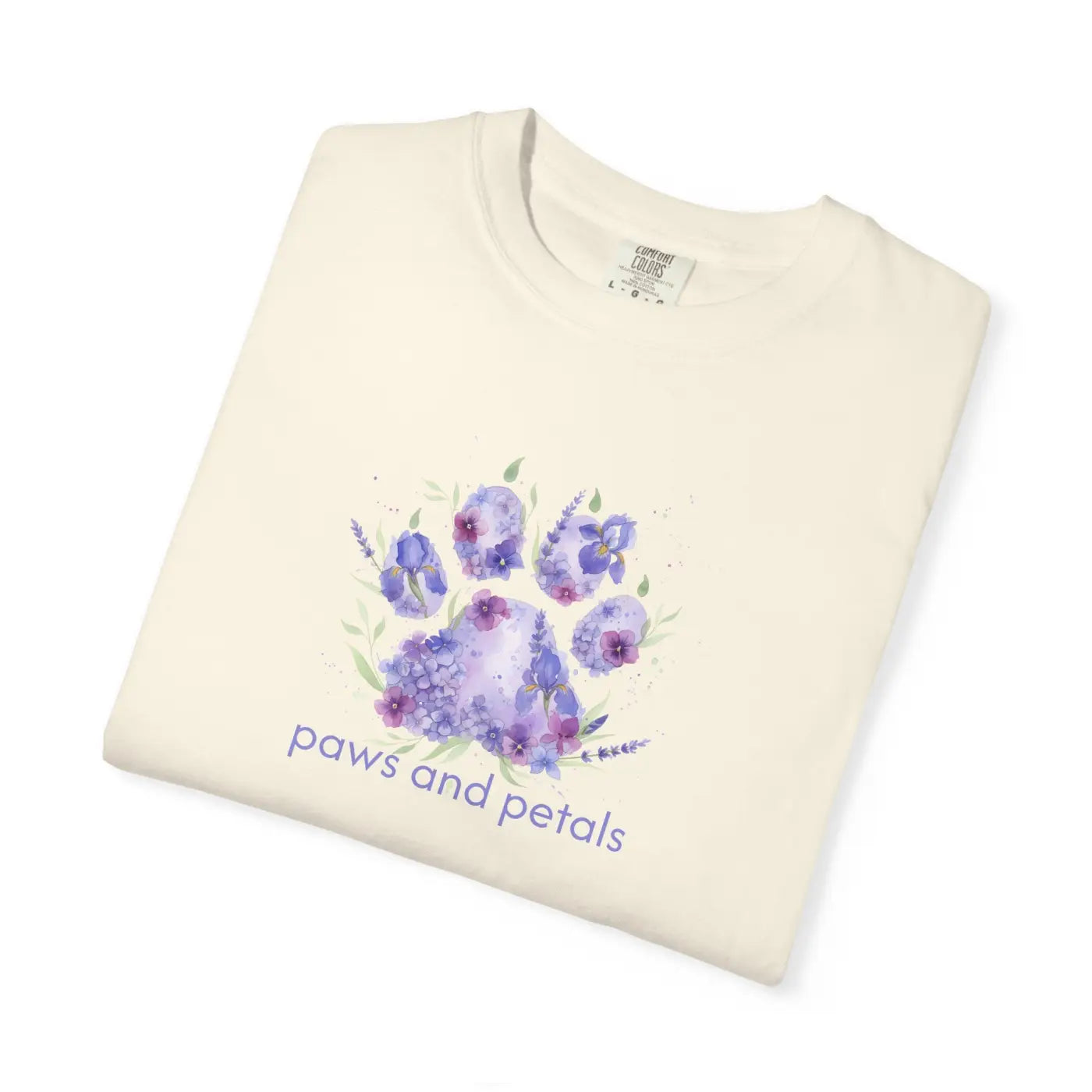 Watercolor Paw Print Tee - Dreamy Pet Lover Design - DipaliZ