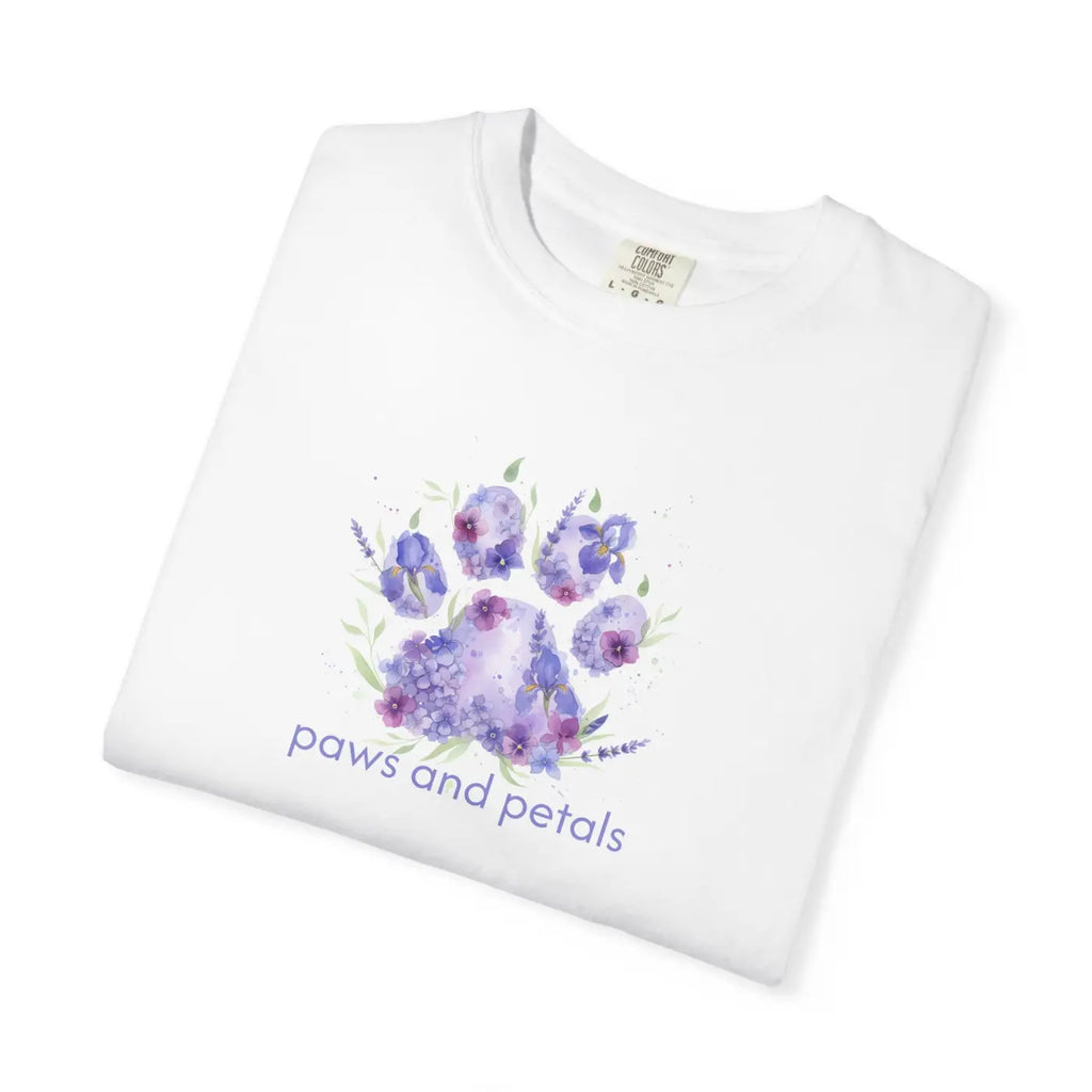 Watercolor Paw Print Tee - Dreamy Pet Lover Design - DipaliZ