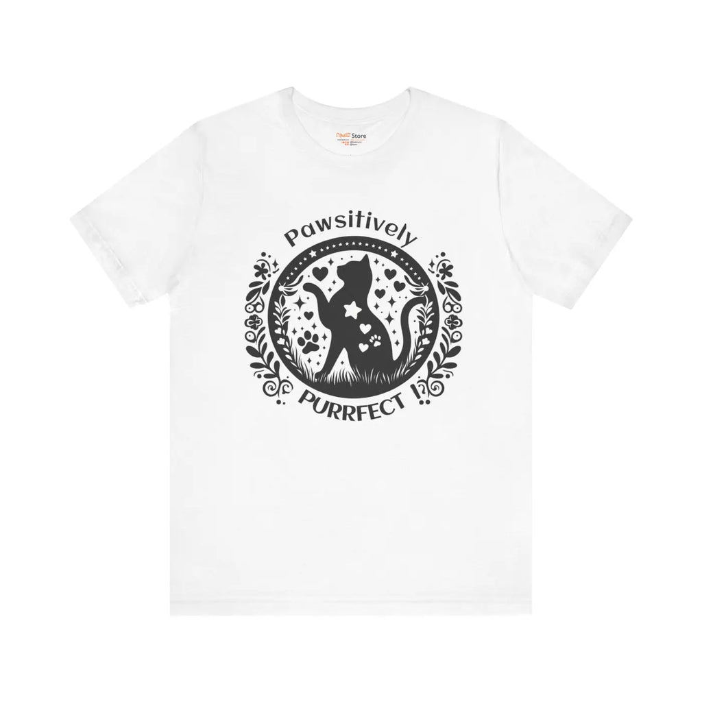 Pawsitively Purrfect Cat Lover Tee - Unisex Jersey - DipaliZ