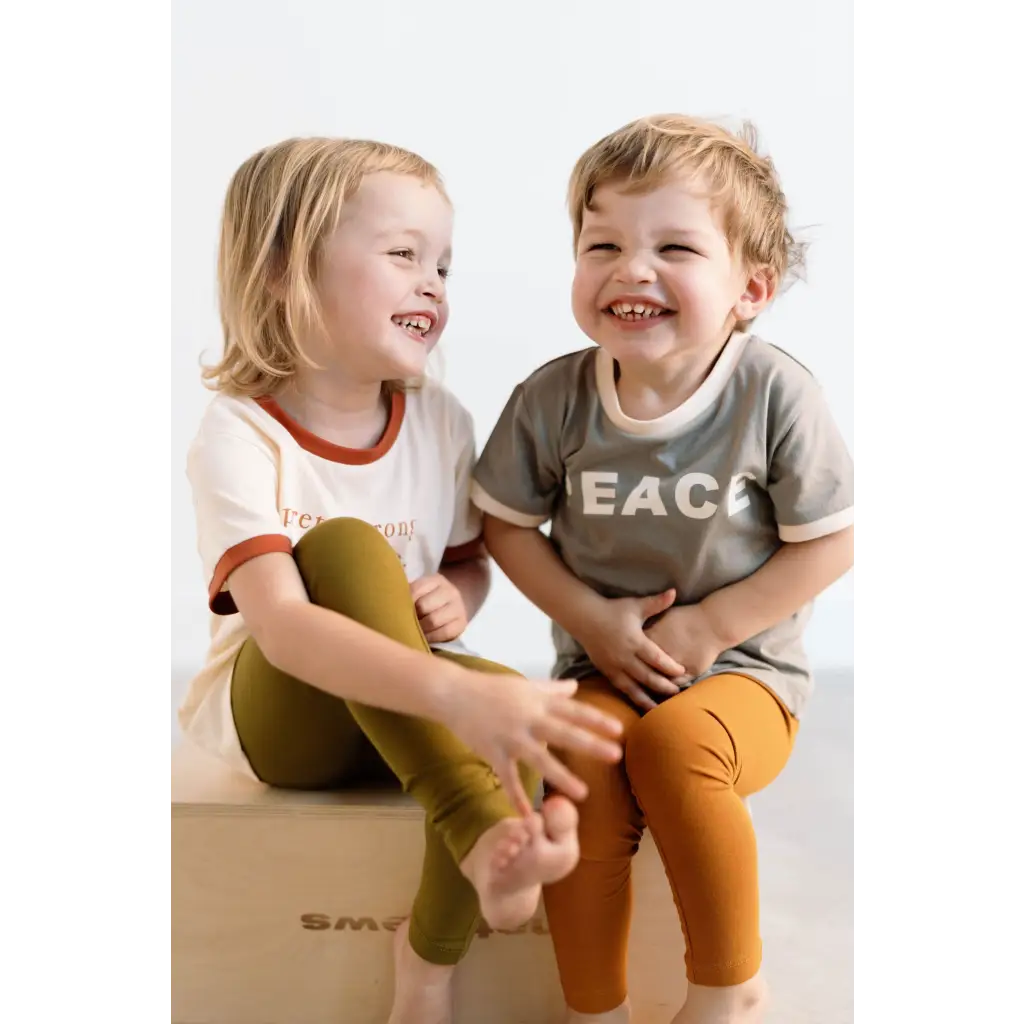 Peace Ringer T-Shirt For Kids