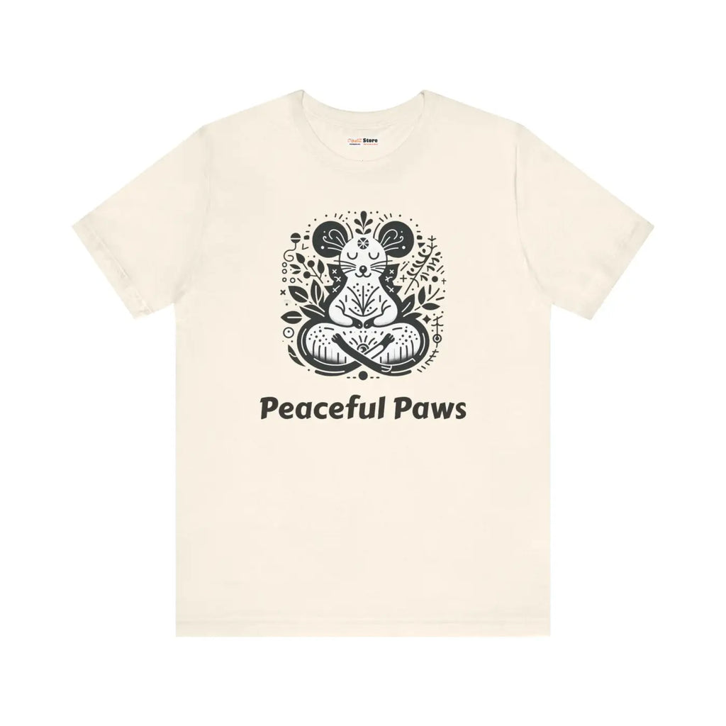 Meditating Mouse Tee - Calm Unisex Style - DipaliZ
