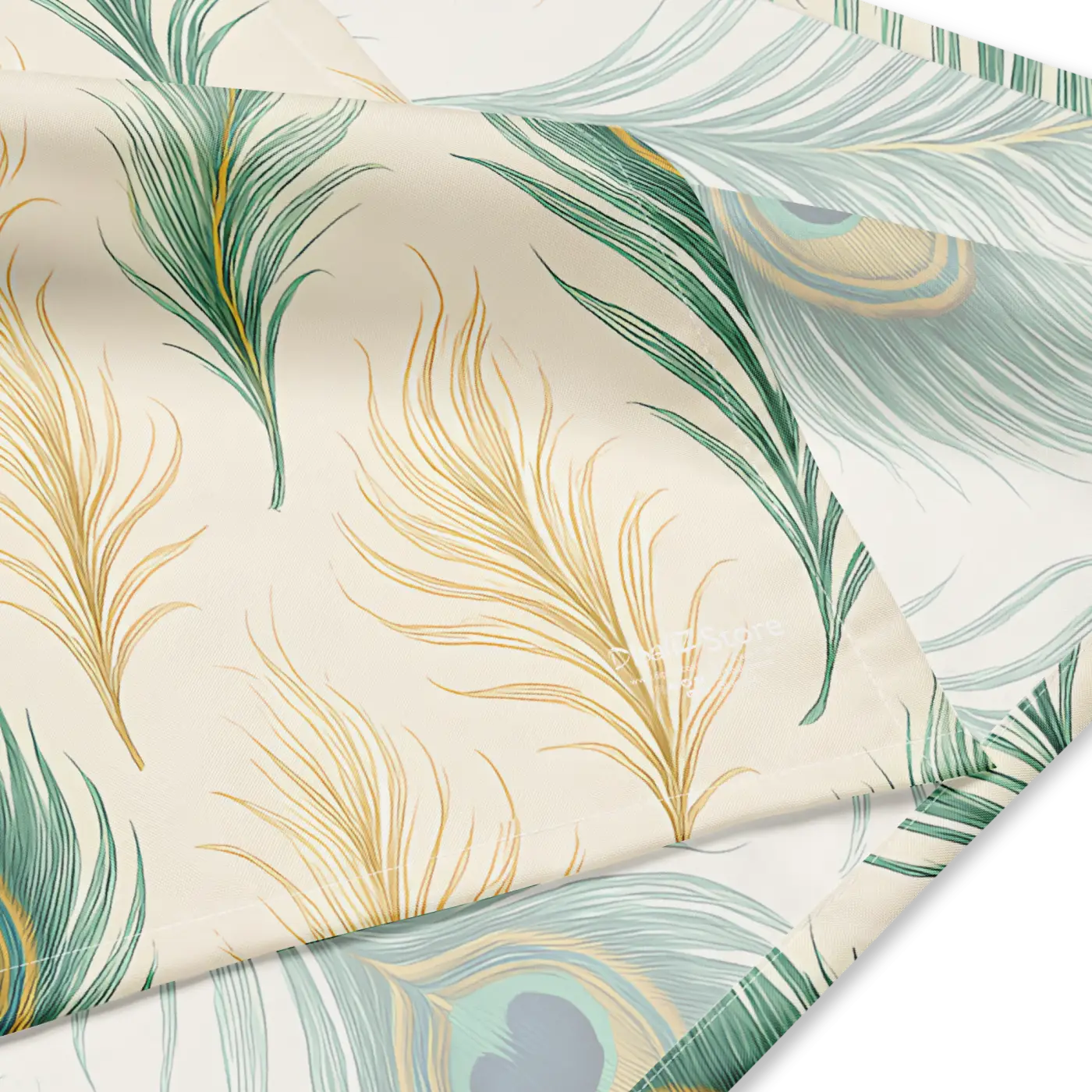 Peacock Feathers All-Over Print Bandana - Vibrant Style - DipaliZ