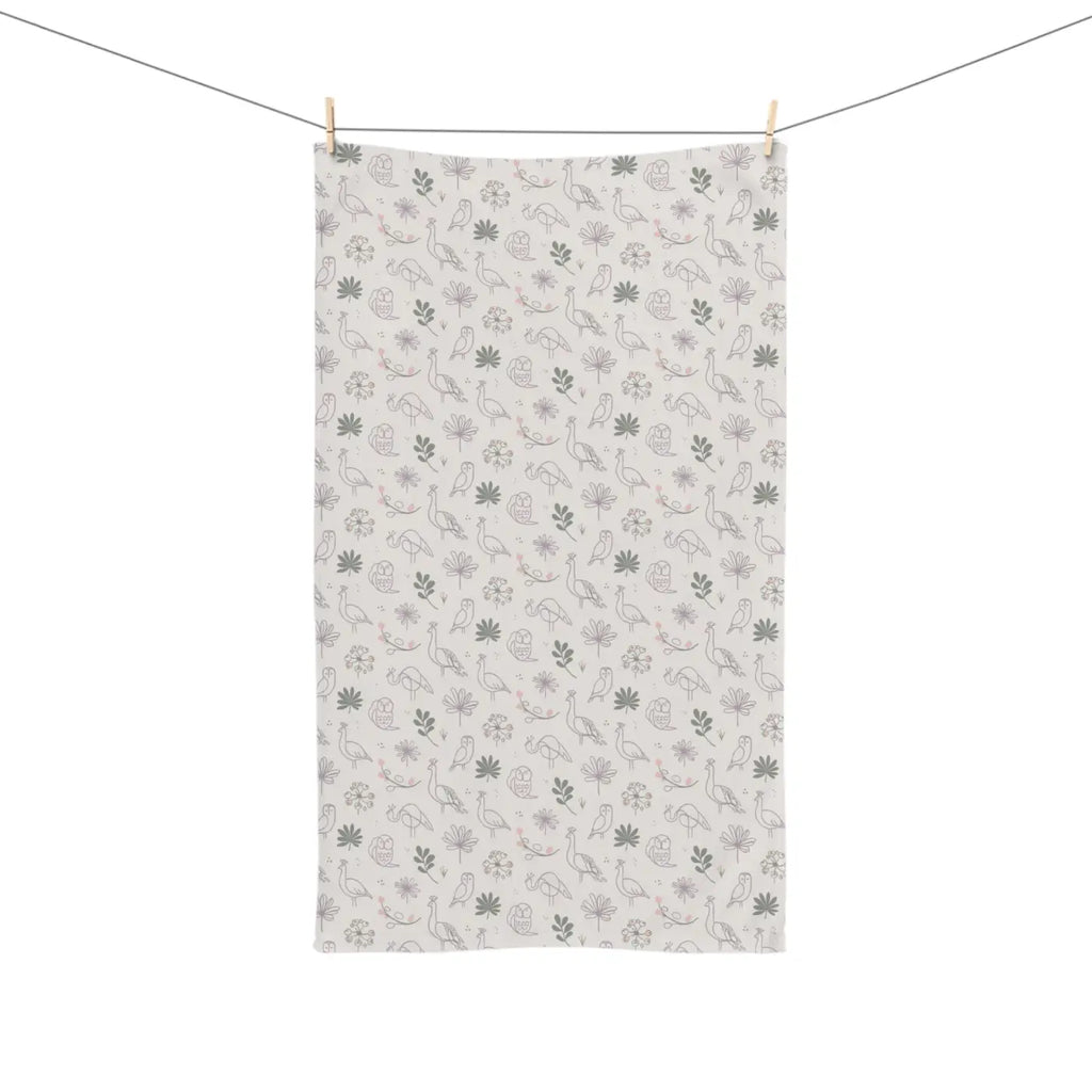 Cotton Hand Towel - Animals and Nature Design - DipaliZ