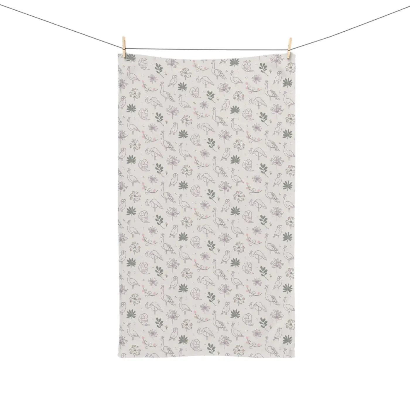 Cotton Hand Towel - Animals and Nature Design - DipaliZ