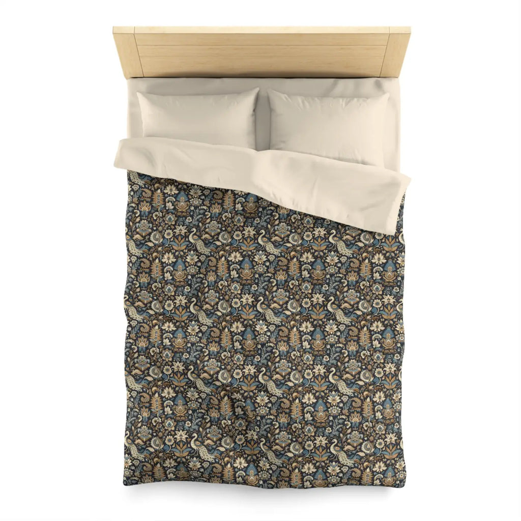 Peacock Microfiber Duvet Cover - Luxurious Sleep Comfort - DipaliZ