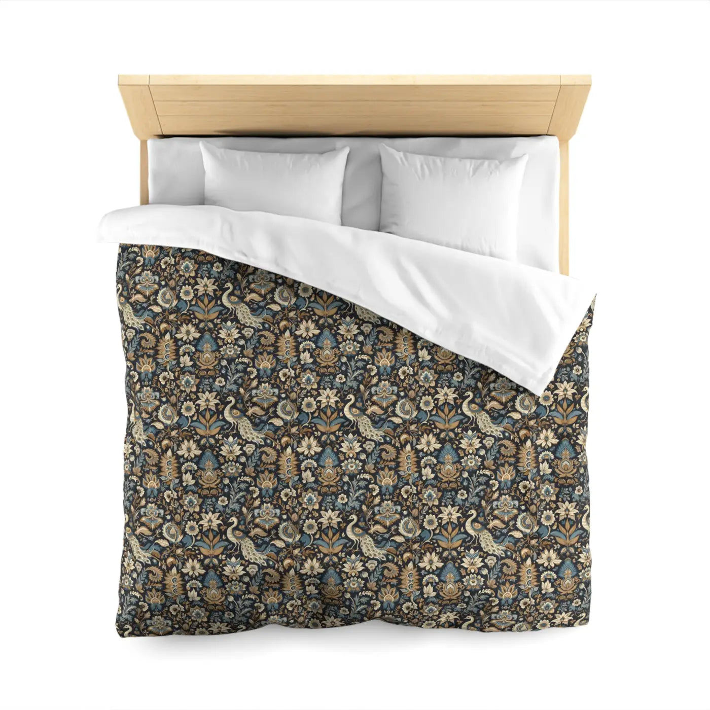 Peacock Microfiber Duvet Cover - Luxurious Sleep Comfort - DipaliZ