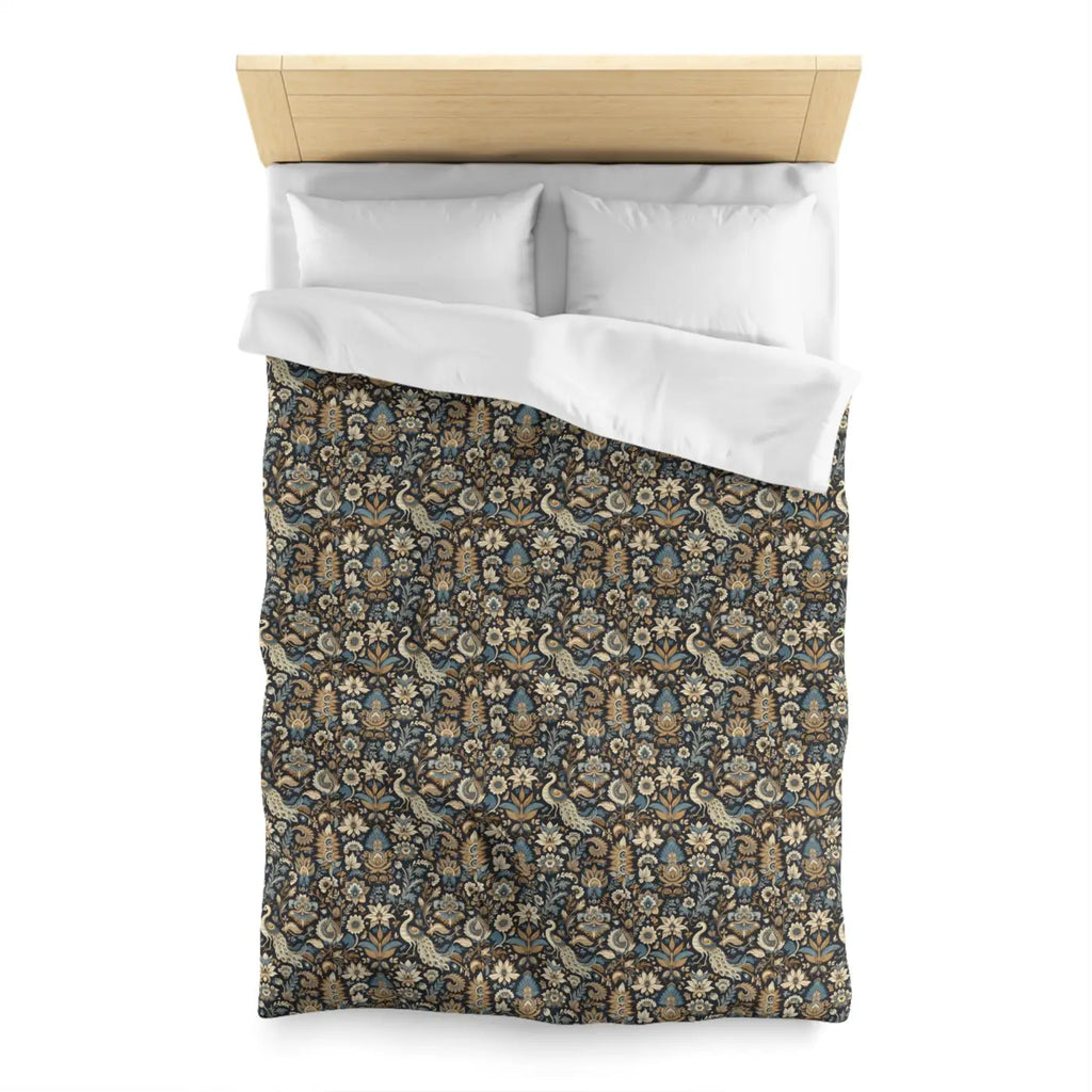 Peacock Microfiber Duvet Cover - Luxurious Sleep Comfort - DipaliZ