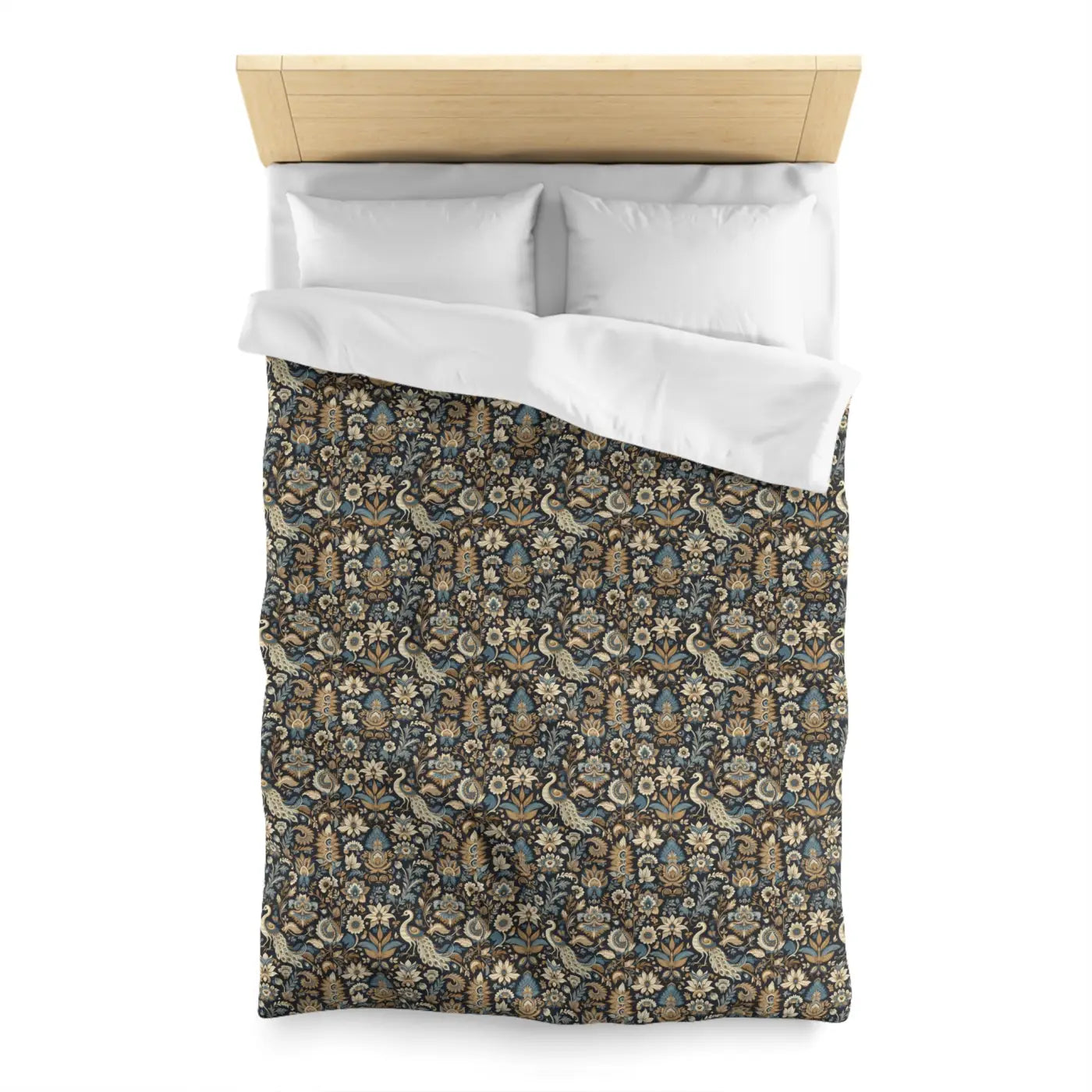 Peacock Microfiber Duvet Cover - Luxurious Sleep Comfort - DipaliZ