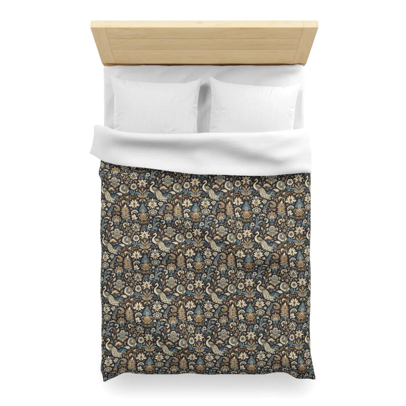 Peacock Microfiber Duvet Cover - Luxurious Sleep Comfort - DipaliZ
