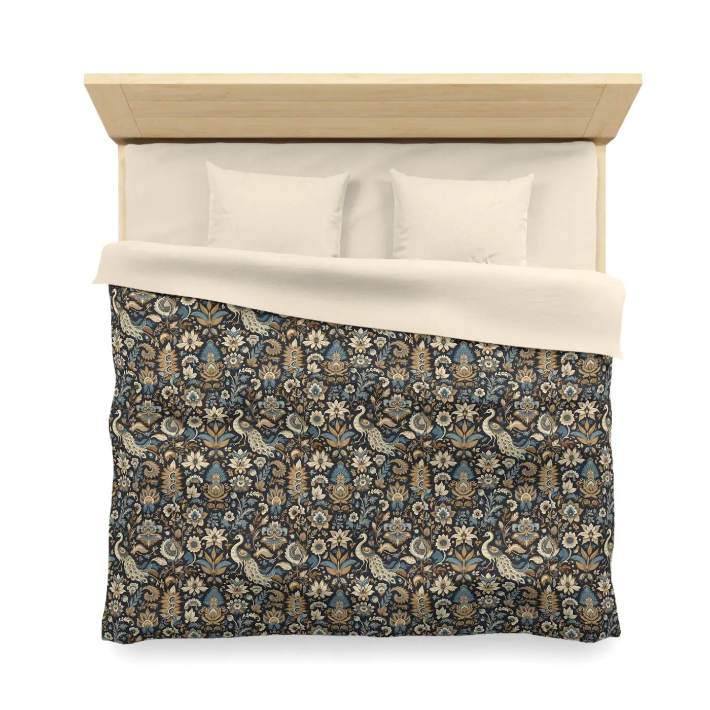 Peacock Microfiber Duvet Cover - Luxurious Sleep Comfort - DipaliZ
