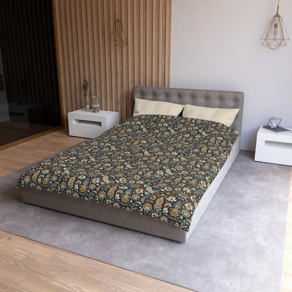 Peacock Microfiber Duvet Cover - Luxurious Sleep Comfort - DipaliZ
