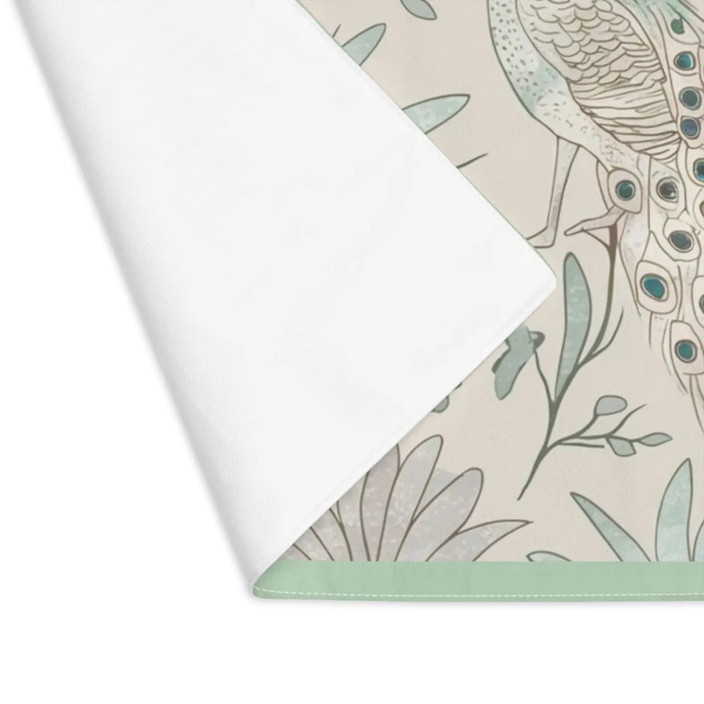 Peacock Placemats - Vibrant Cotton Nature Design - DipaliZ