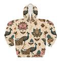 Peacock and Lotus All-Over Print Vibrant Unisex Pullover - DipaliZ