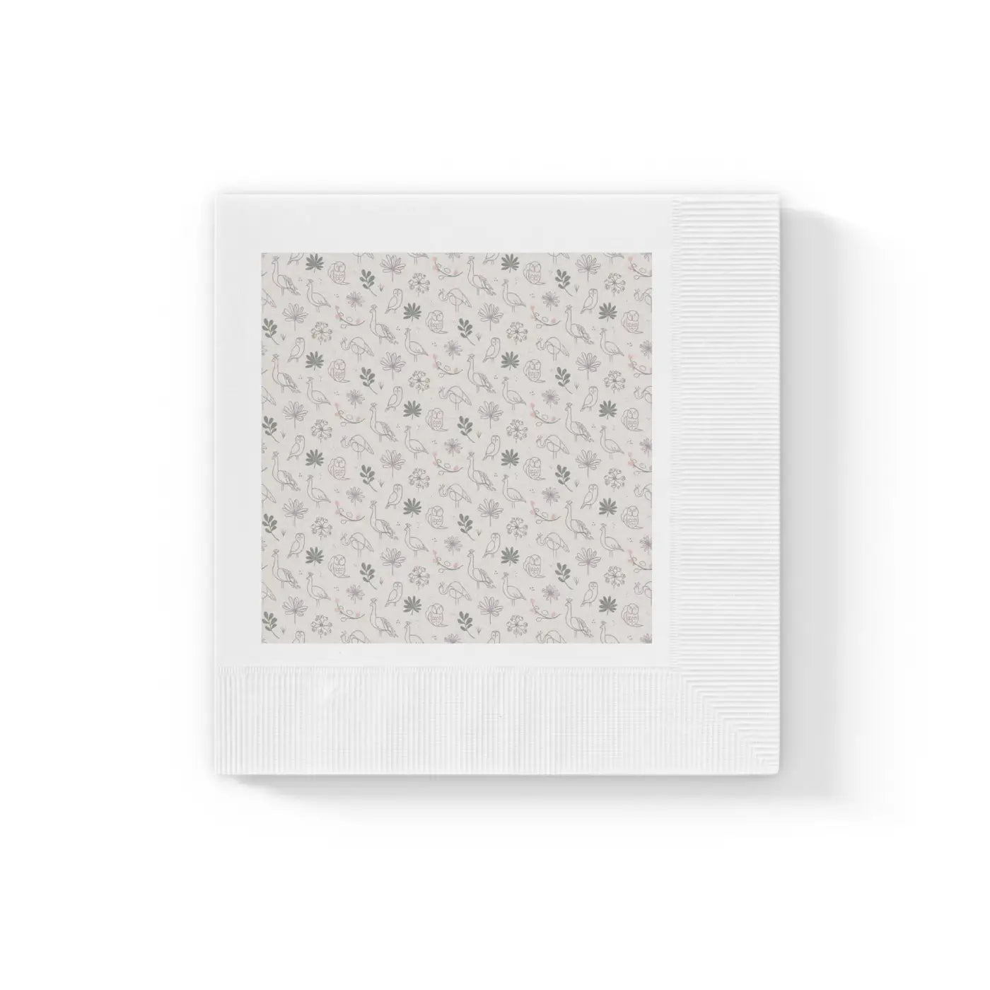Luxurious Napkin Sets - Peacock and Owls Design - DipaliZ
