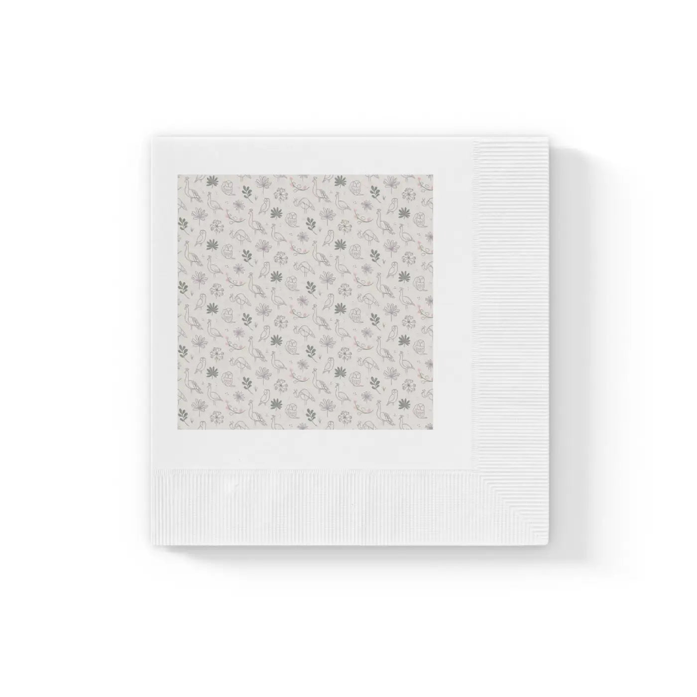 Luxurious Napkin Sets - Peacock and Owls Design - DipaliZ