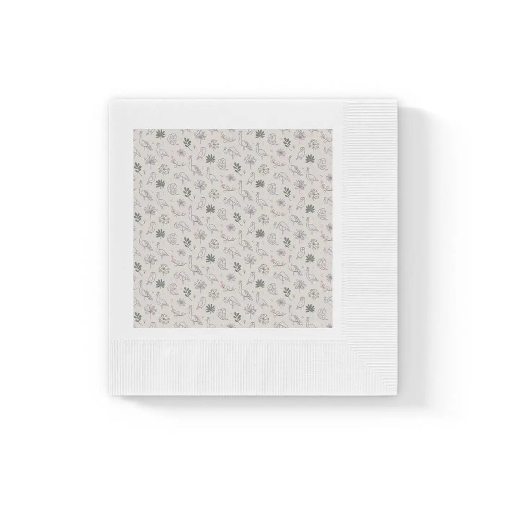 Luxurious Napkin Sets - Peacock and Owls Design - DipaliZ