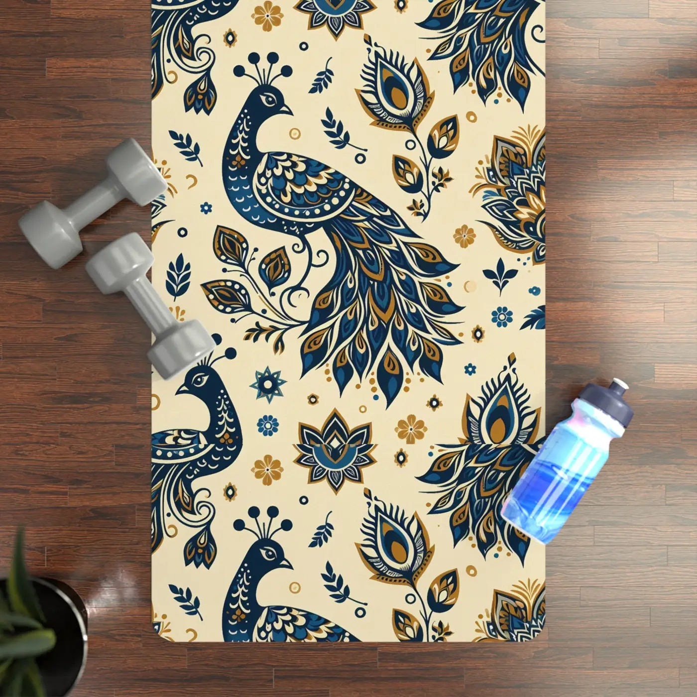 Vibrant Rubber Yoga Mat - Non-Slip Printed Design - DipaliZ
