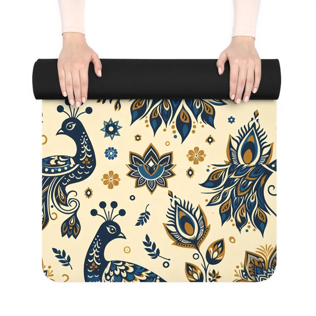 Vibrant Rubber Yoga Mat - Non-Slip Printed Design - DipaliZ