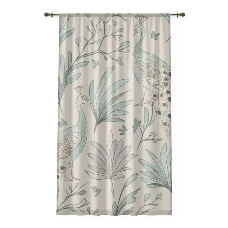 Peacoks Window Curtains - Semi Transparent Fabric - DipaliZ