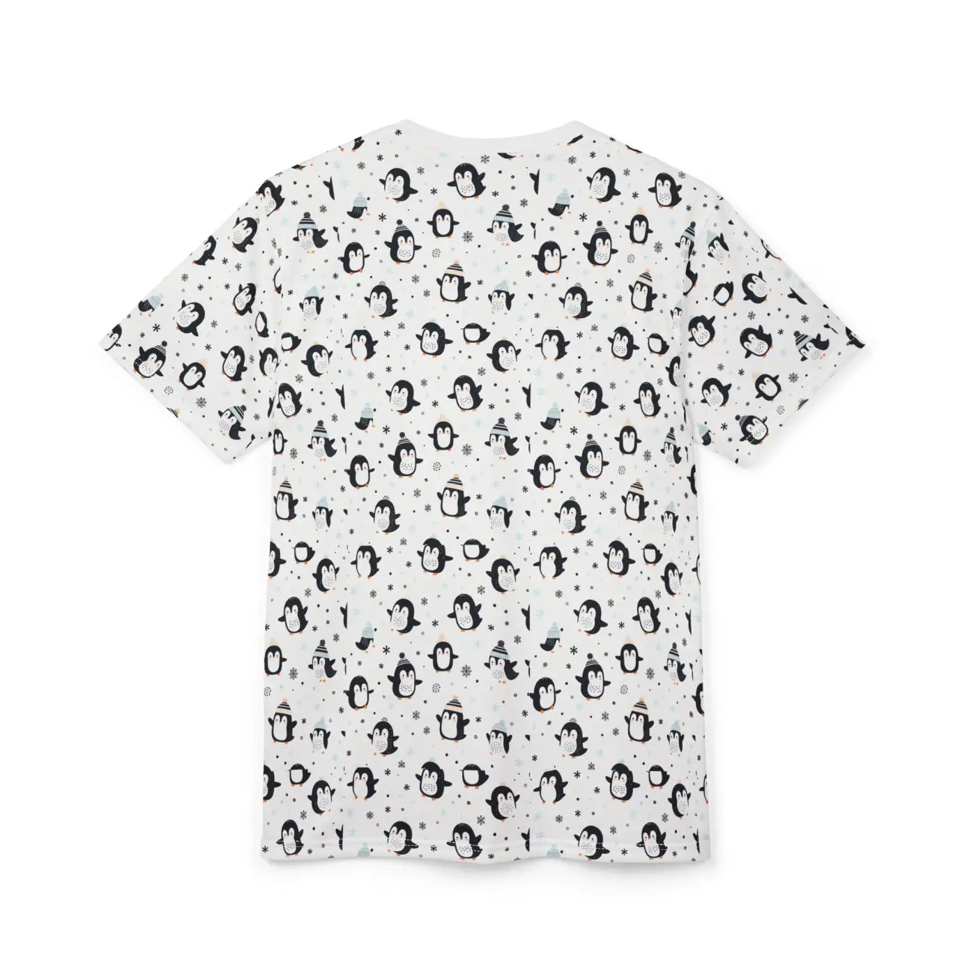 Unisex Cut and Sew Tee - Penguin Design Eco-Friendly - DipaliZ