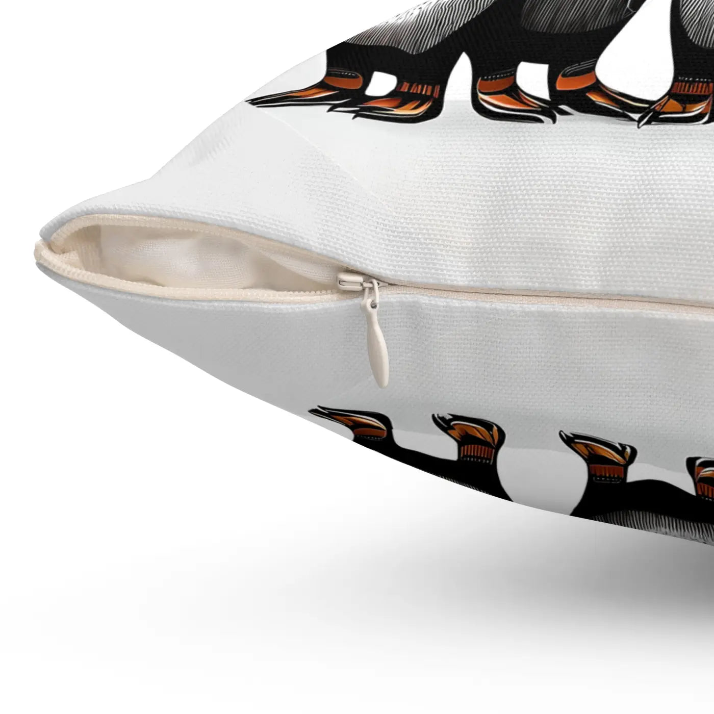 Penguins Throw Pillow - Polyester Square Cover - DipaliZ