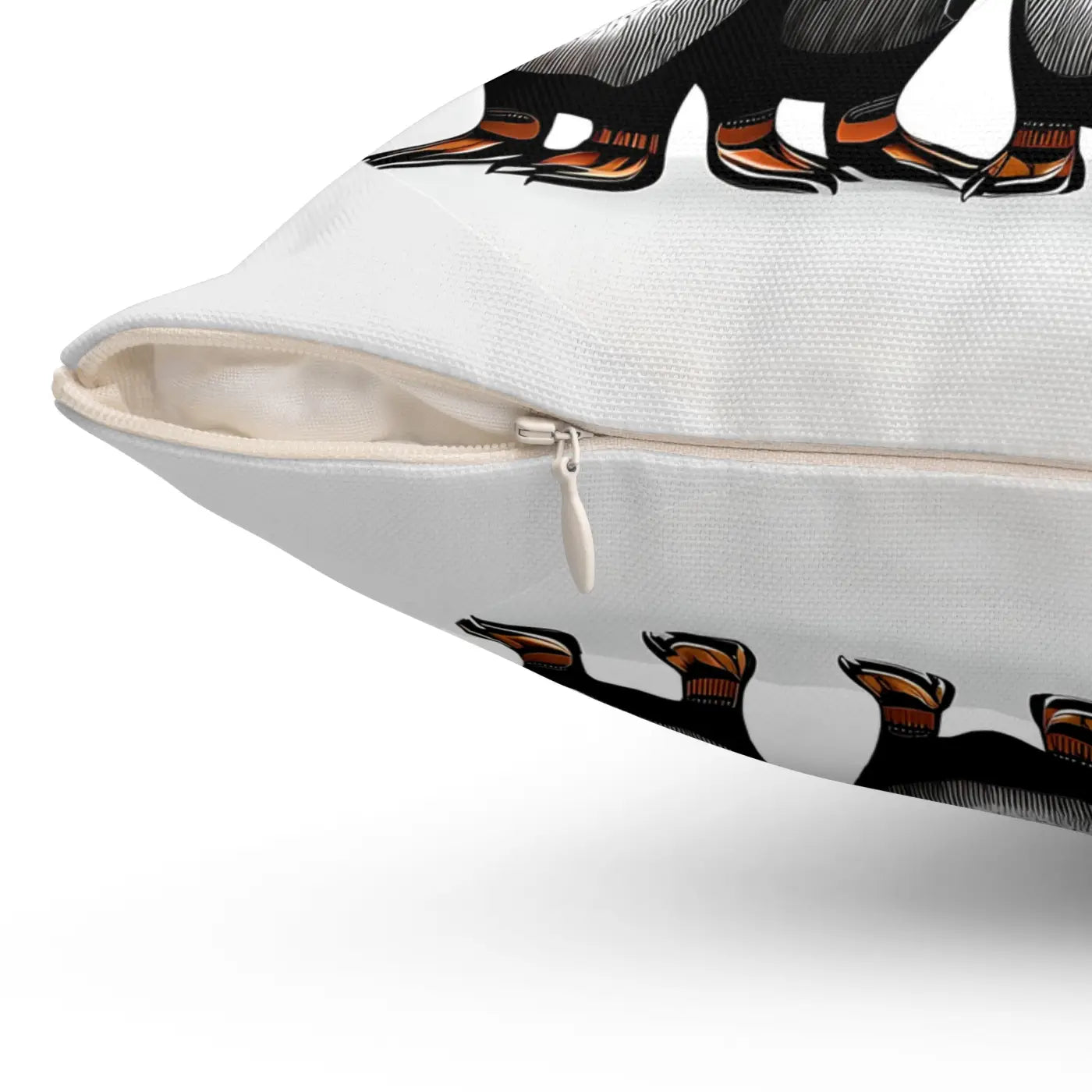 Penguins Throw Pillow - Polyester Square Cover - DipaliZ
