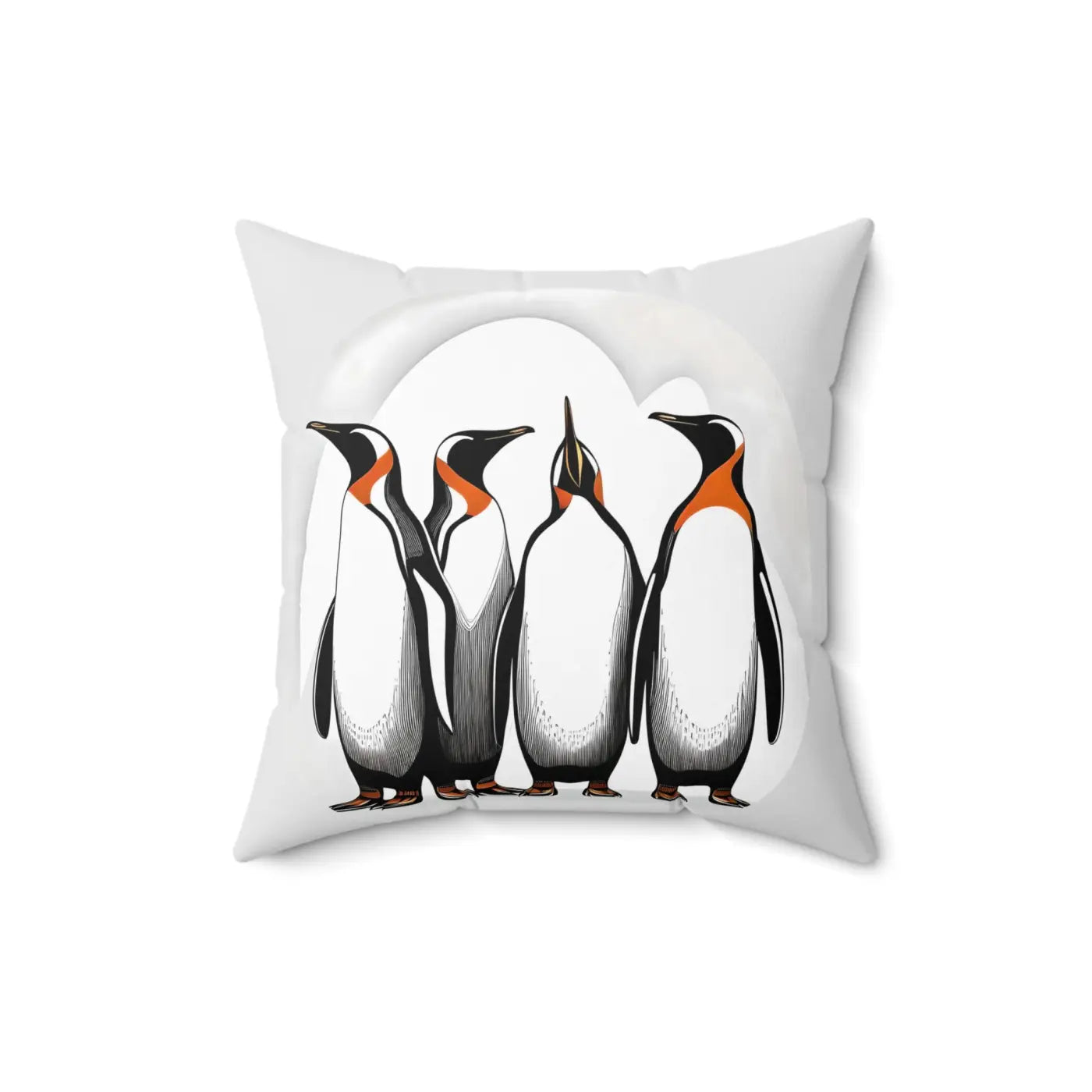 Penguins Throw Pillow - Polyester Square Cover - DipaliZ