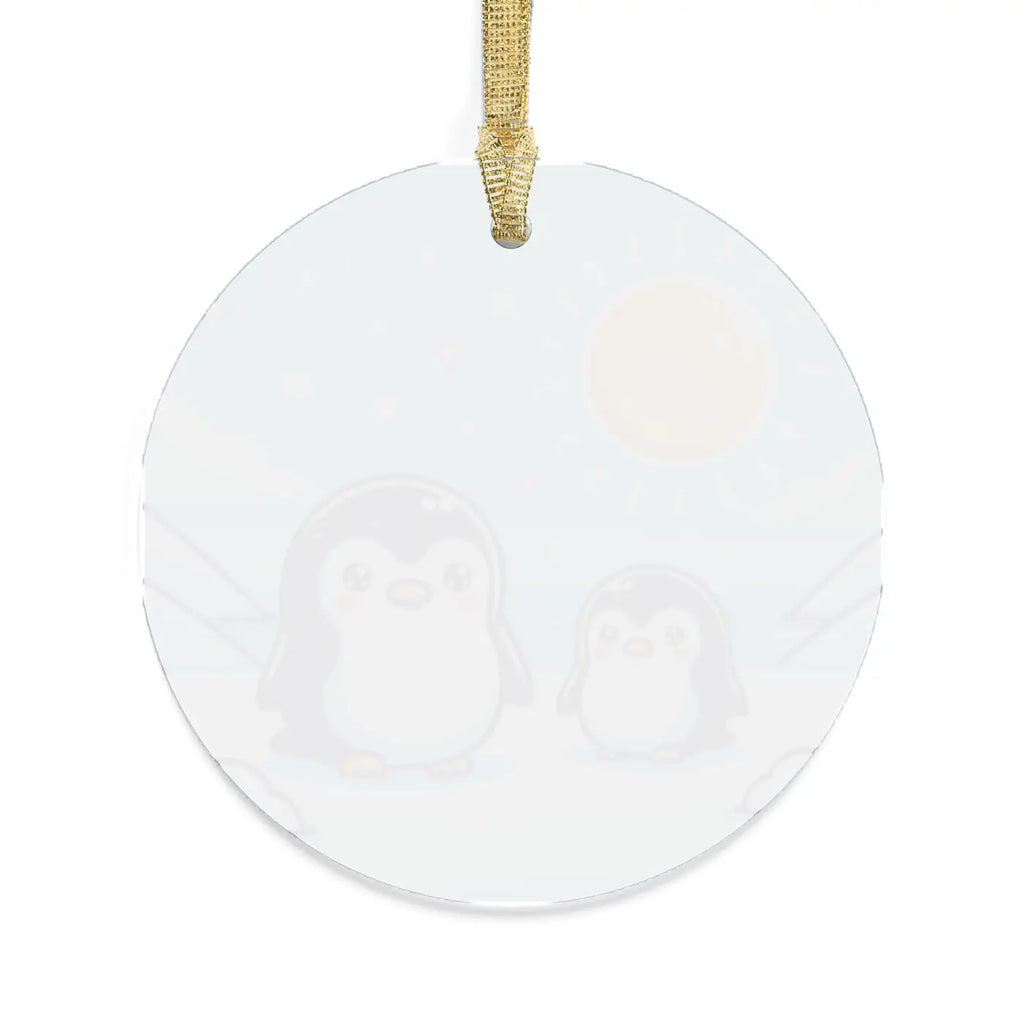 Acrylic Ornament Styles - Winter Wonderland Penguins - DipaliZ