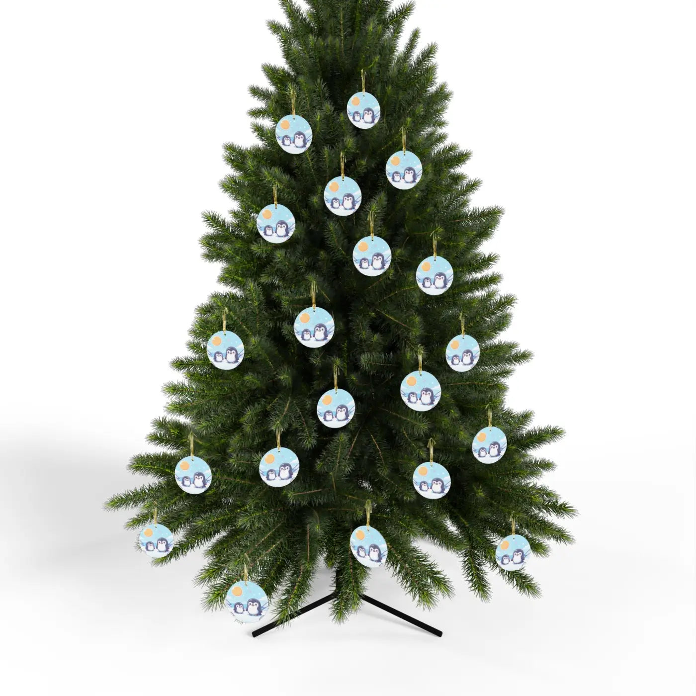 Acrylic Ornament Styles - Winter Wonderland Penguins - DipaliZ