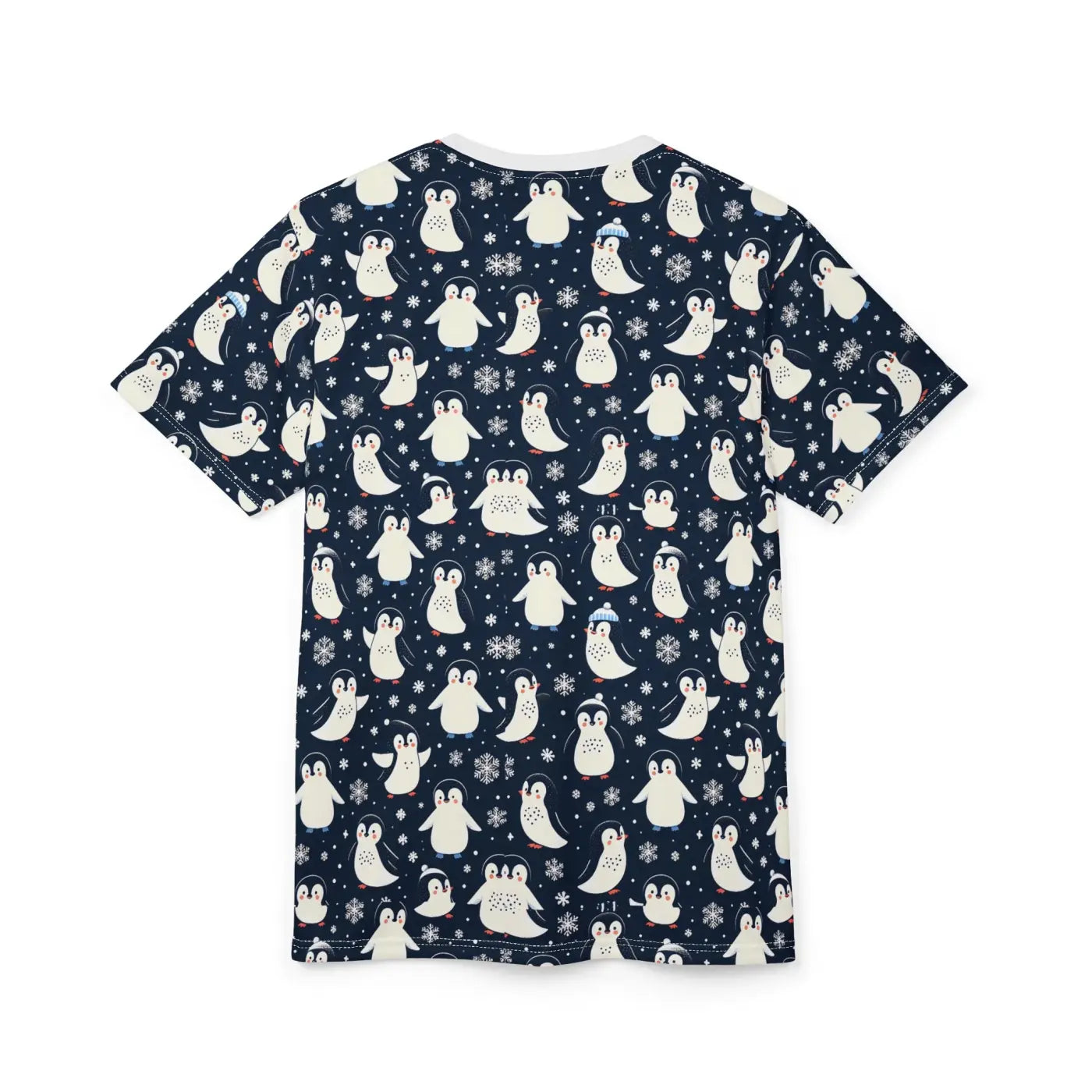 Unisex Penguin Sew Tee - Snowy Wonderland Winter Design - DipaliZ