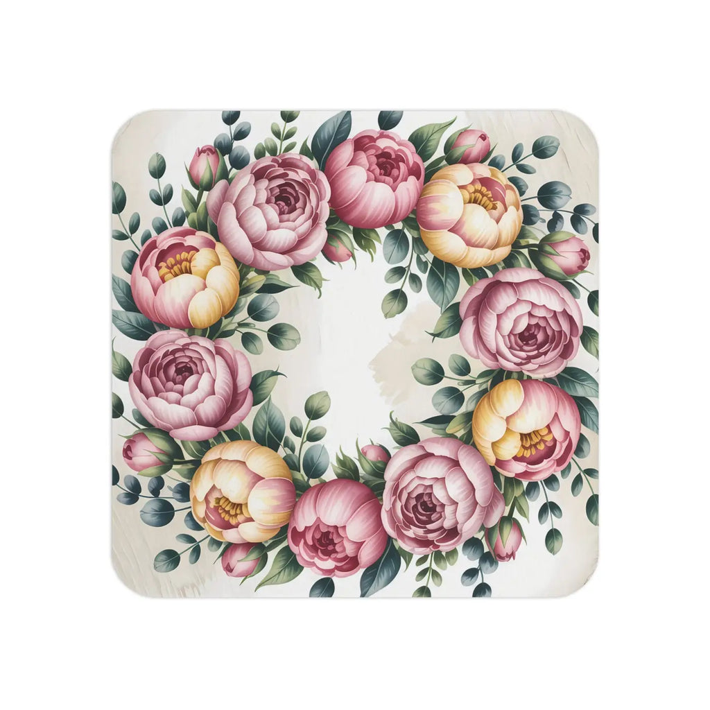 Peony Floral Coasters Set - Elegant Table Decor - DipaliZ